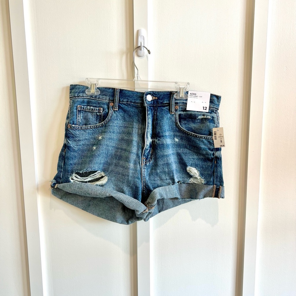 Women’s Aeropostale Aero Denim Mom Shorts | Size 12
